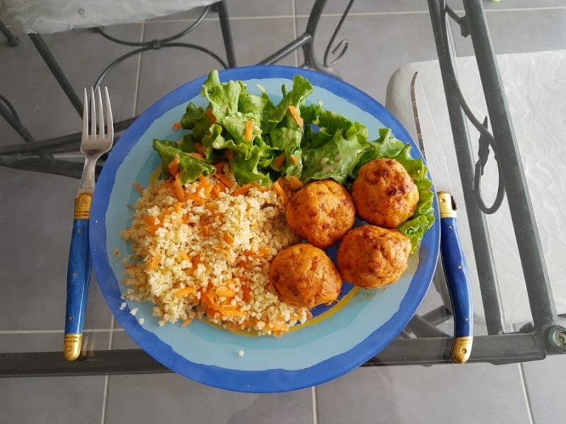 Cliquez pour zoomer ! Boulettes de poulet au chorizo Thermomix par Moutonnette