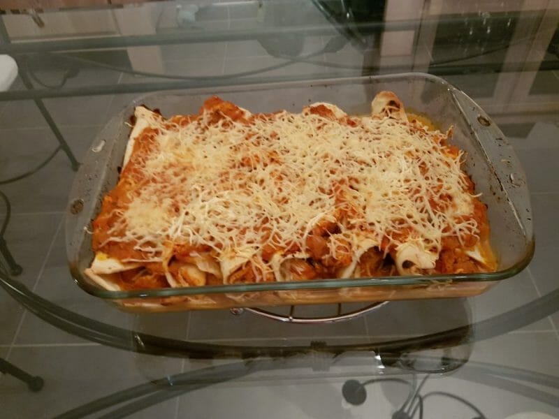 Cliquez pour zoomer ! Enchiladas au poulet Thermomix par Moutonnette