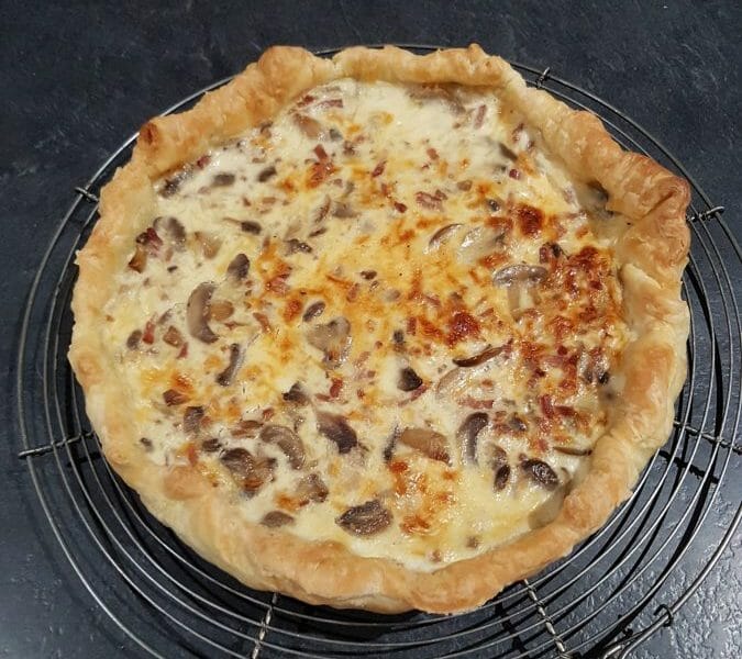 Cliquez pour zoomer ! Tarte champignons et lardons Thermomix par Moutonnette