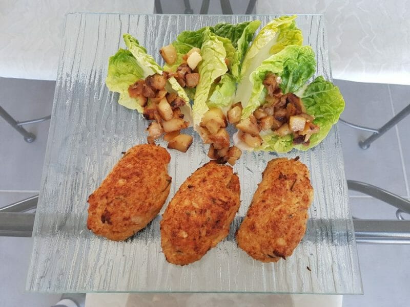 Cliquez pour zoomer ! Croquettes de chou-fleur au jambon cru Thermomix par Moutonnette