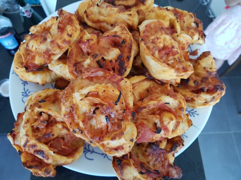 Cliquez pour zoomer ! Pizza rolls jambon champignons Thermomix par Moutonnette