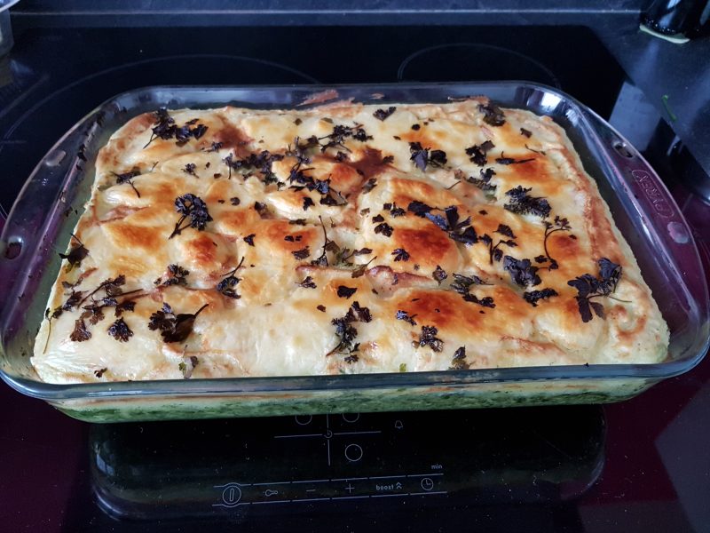 Cliquez pour zoomer ! Gratin de purée de pommes de terre aux épinards Thermomix par Moutonnette