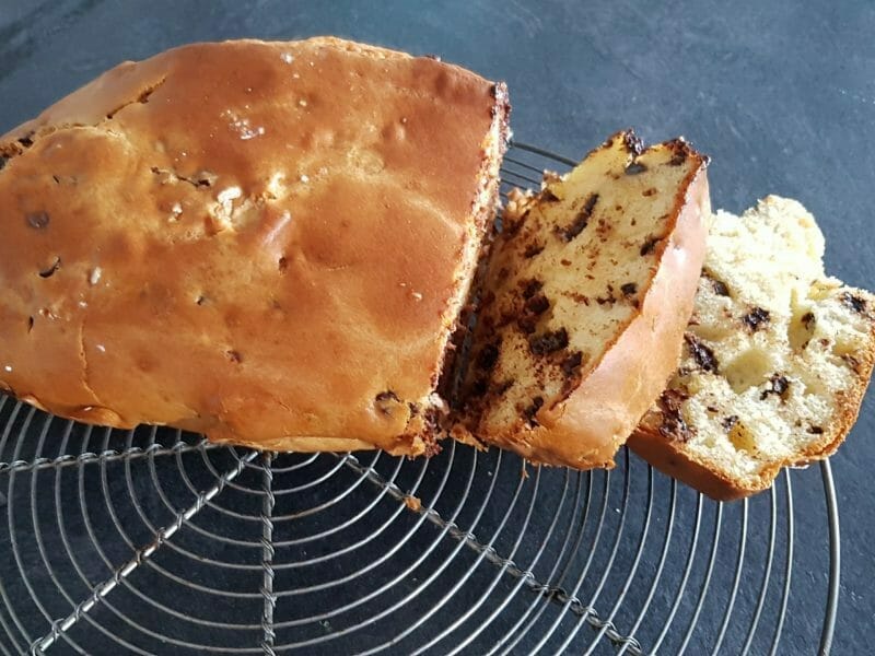 Plum cake aux pépites de chocolat au Thermomix - Cookomix