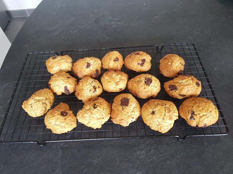 Cliquez pour zoomer ! Cookies beurre de cacahuète et pépites de chocolat Thermomix par Moutonnette