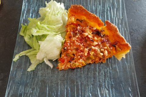 Cliquez pour zoomer ! Quiche poivrons et chorizo au Thermomix
