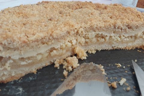 Cliquez pour zoomer ! Tarte aux pommes façon crumble Thermomix par Titemomo4