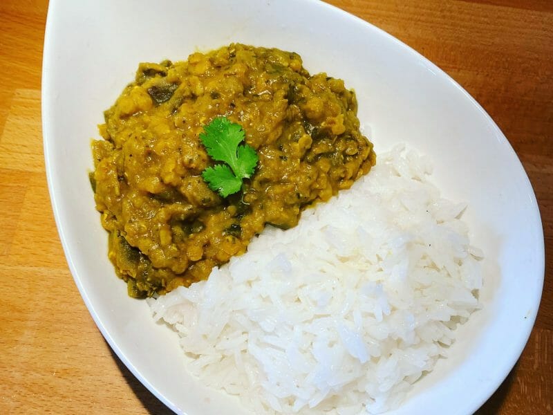 Cliquez pour zoomer ! Dhal d’aubergine et de lentilles corail Thermomix par simon_75