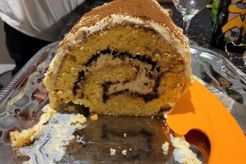 Cliquez pour zoomer ! Bûche Tiramisu Thermomix par vicky_seguret-gris