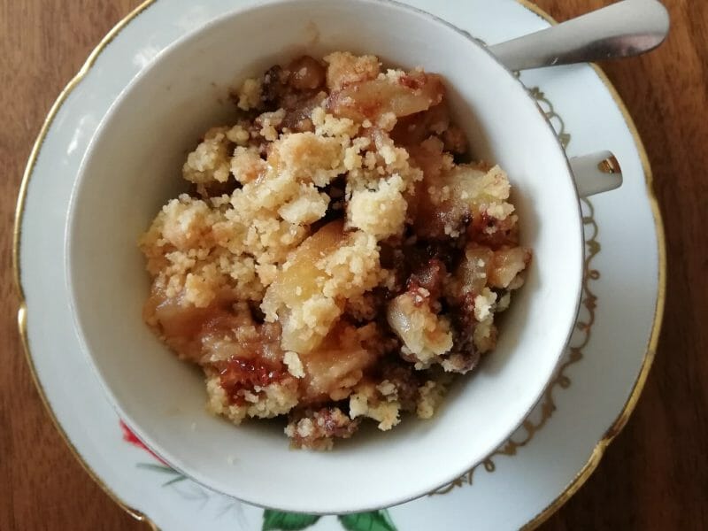 Cliquez pour zoomer ! Crumble aux Pommes Thermomix par Krikrell
