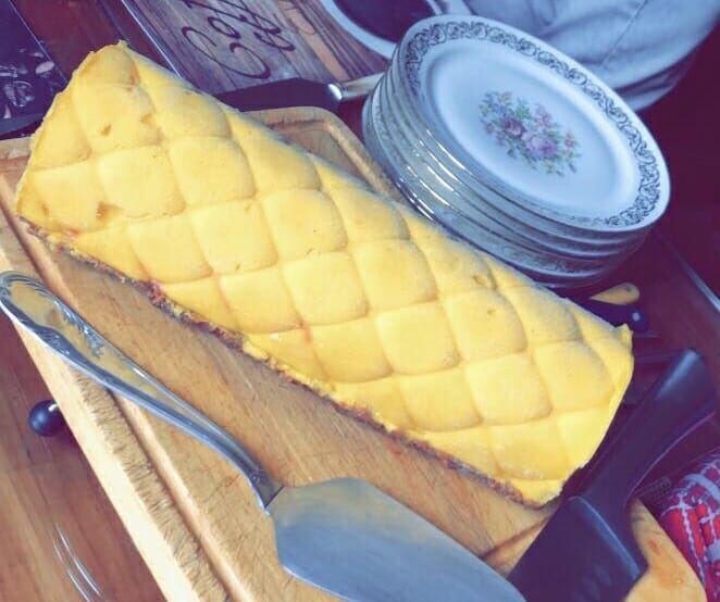 Cliquez pour zoomer ! Bûche glacée mangue et framboise Thermomix par Elodie31