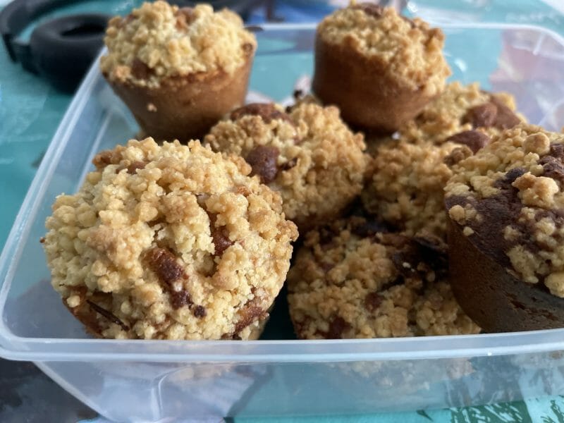 Cliquez pour zoomer ! Muffins aux pommes façon crumble Thermomix par Marlav