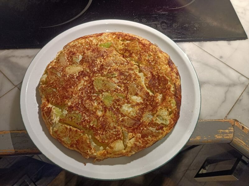 Cliquez pour zoomer ! Tortilla de courgettes Thermomix par Yvan le farfadet