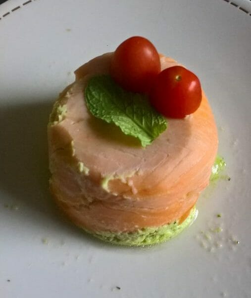 Cliquez pour zoomer ! Timbales de courgettes et saumon fumé Thermomix par Dedel35