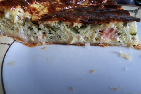 Cliquez pour zoomer ! Quiche saumon et courgettes Thermomix par Dedel35