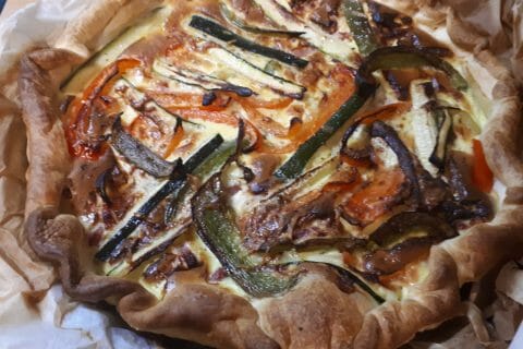 Cliquez pour zoomer ! Quiche poivrons et courgettes Thermomix par Dedel35
