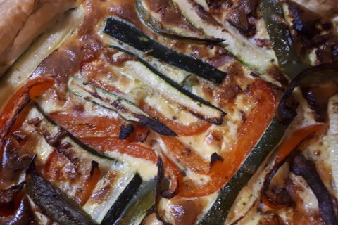 Cliquez pour zoomer ! Quiche poivrons et courgettes Thermomix par Dedel35