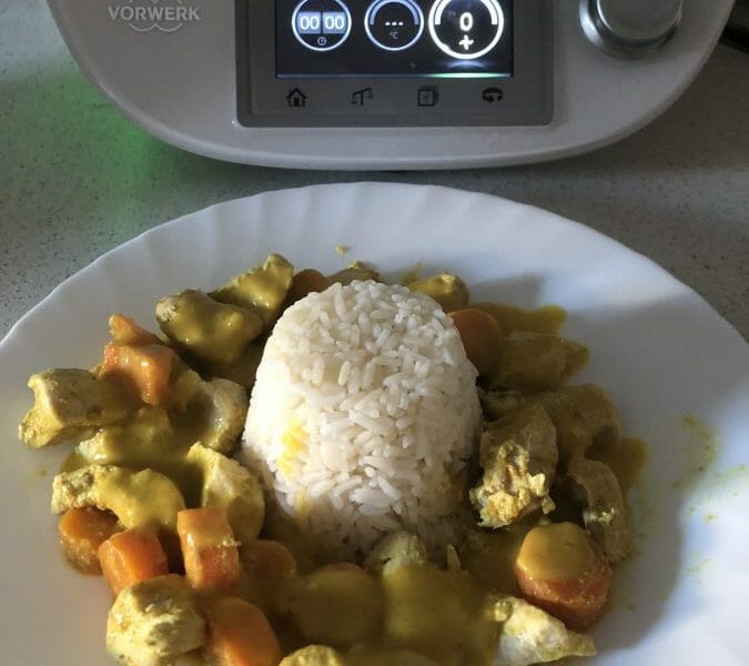 Cliquez pour zoomer ! Poulet coco aux 3 épices Thermomix par steph205