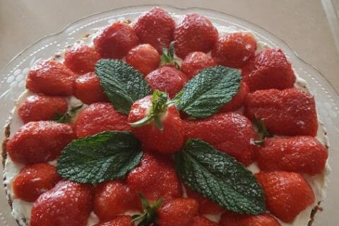 Cliquez pour zoomer ! Tarte aux fraises sans cuisson Thermomix par Cocodu66