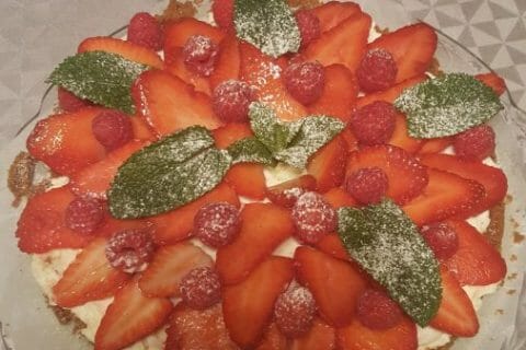Cliquez pour zoomer ! Tarte aux fraises sans cuisson Thermomix par Cocodu66