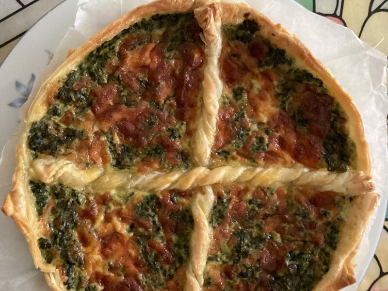 Cliquez pour zoomer ! Tarte épinards, saumon et chèvre Thermomix par nielle