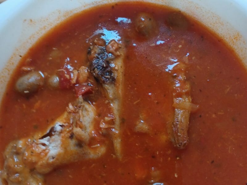 Lapin sauce chasseur au Thermomix Cookomix