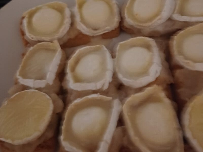 Cliquez pour zoomer ! Tartines échalotes et poires au chèvre Thermomix par patriciac