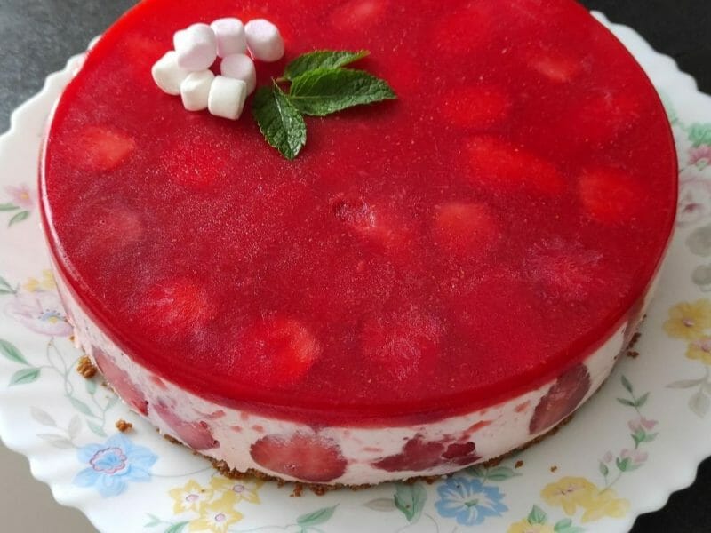 Cliquez pour zoomer ! Bavarois aux fraises Thermomix par vivimj