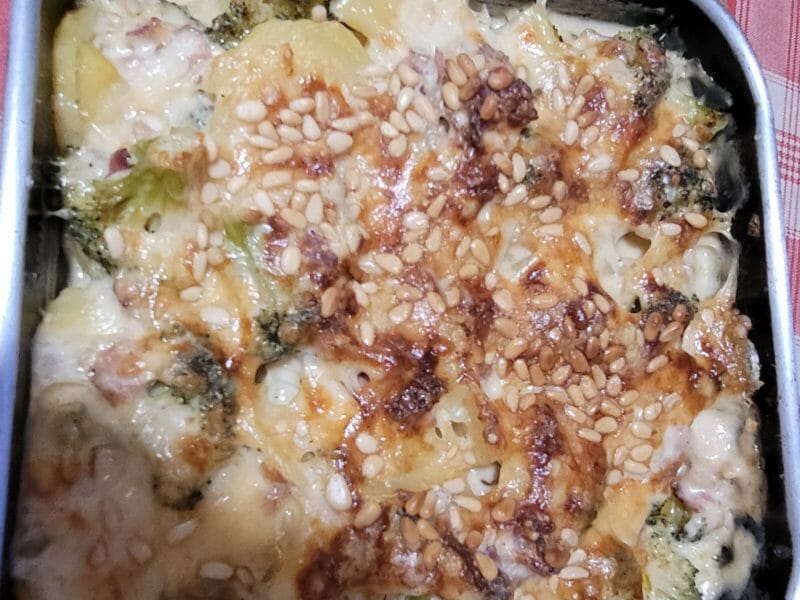 Cliquez pour zoomer ! Gratin de pommes de terre et brocolis Thermomix par tatasisi