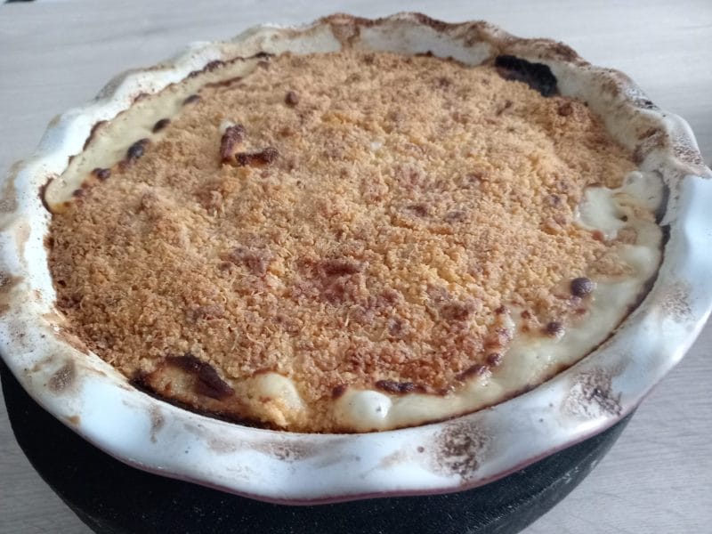 Cliquez pour zoomer ! Crumble courgettes, chèvre et lardons Thermomix par mirjiana