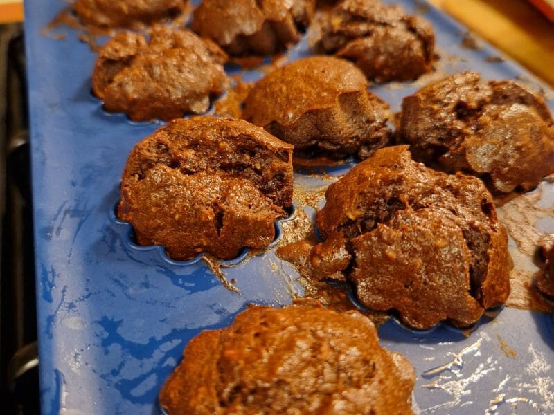 Cliquez pour zoomer ! Browfins choco banane et pécan Thermomix par joella