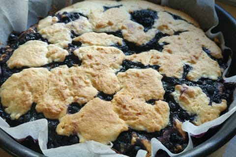 Cliquez pour zoomer ! Gâteau aux myrtilles façon crumble Thermomix par olly31240
