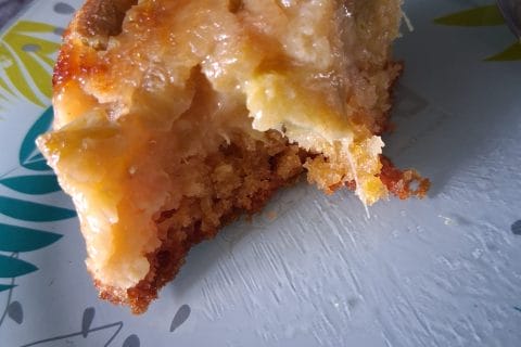 Cliquez pour zoomer ! Gâteau renversé à la rhubarbe et caramel au beurre salé Thermomix par christine_460