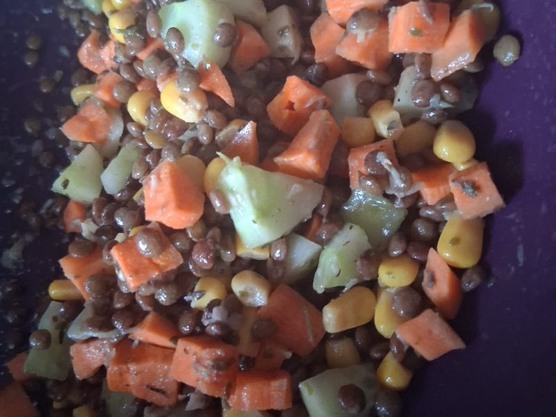 Cliquez pour zoomer ! Salade de lentilles Thermomix par christine_460