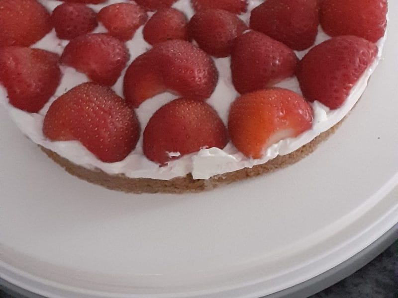 Cliquez pour zoomer ! Tarte aux fraises sans cuisson Thermomix par christine_460