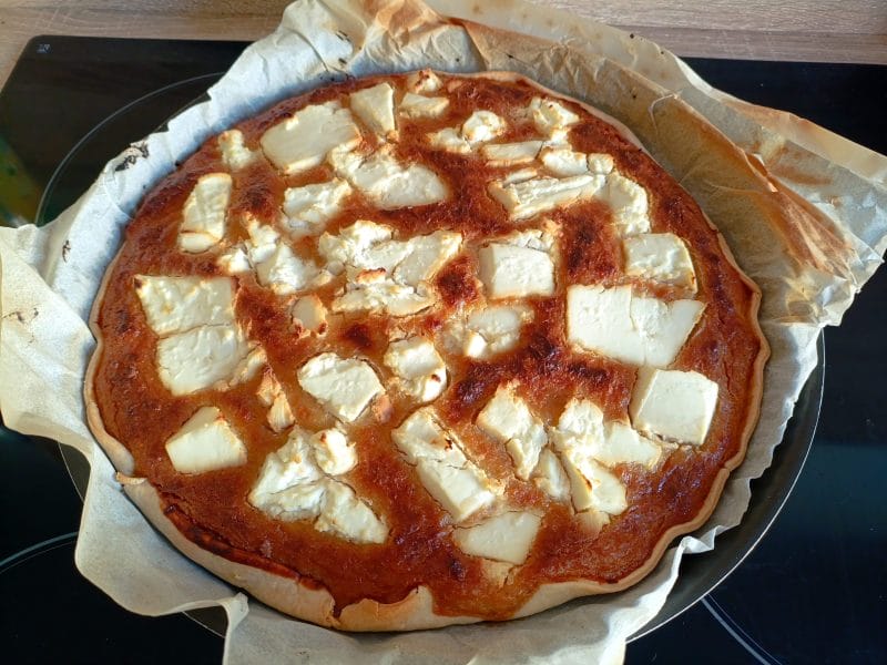 Cliquez pour zoomer ! Quiche oignons, chèvre et miel Thermomix par laborantin fou