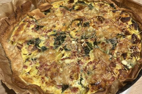 Cliquez pour zoomer ! Tarte aux poireaux et jambon Thermomix par Karine Prt