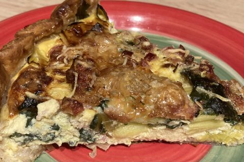 Cliquez pour zoomer ! Tarte aux poireaux et jambon Thermomix par Karine Prt