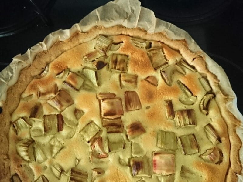 Cliquez pour zoomer ! Tarte à la rhubarbe Thermomix par Valol
