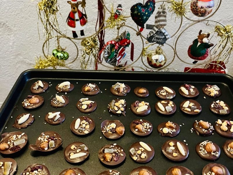 Cliquez pour zoomer ! Mendiants au chocolat Thermomix par Muyato