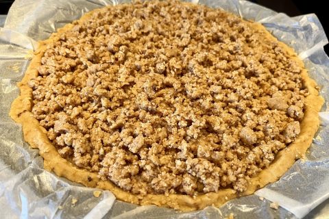 Cliquez pour zoomer ! Tarte aux pommes façon crumble Thermomix par Muyato