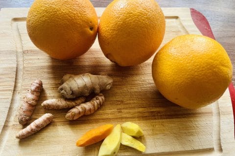 Cliquez pour zoomer ! Shot gingembre orange Thermomix par Muyato