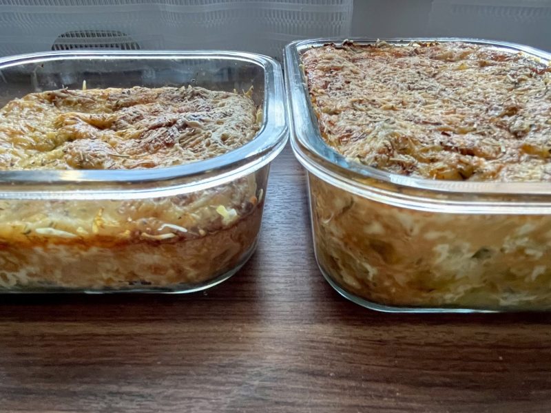 Cliquez pour zoomer ! Gratin de ravioles aux poireaux Thermomix par Muyato