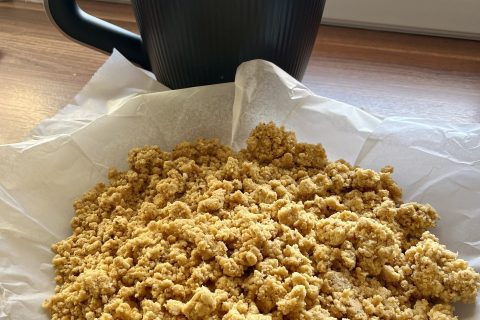 Cliquez pour zoomer ! Tarte aux pommes façon crumble Thermomix par Muyato