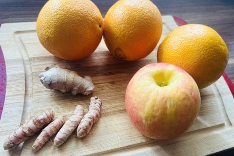 Cliquez pour zoomer ! Shot gingembre orange Thermomix par Muyato