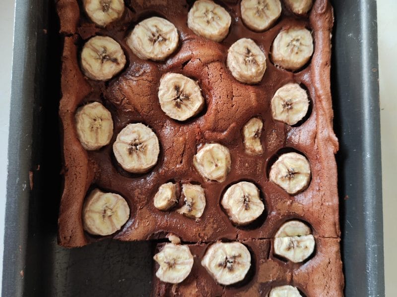 Cliquez pour zoomer ! Brownie fondant choco-banane Thermomix par sam2325