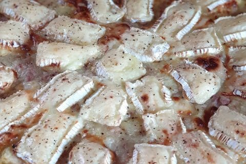 Cliquez pour zoomer ! Tarte au camembert, pommes et lardons au Thermomix