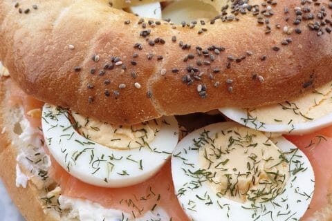 Cliquez pour zoomer ! Bagels au saumon fumé au Thermomix