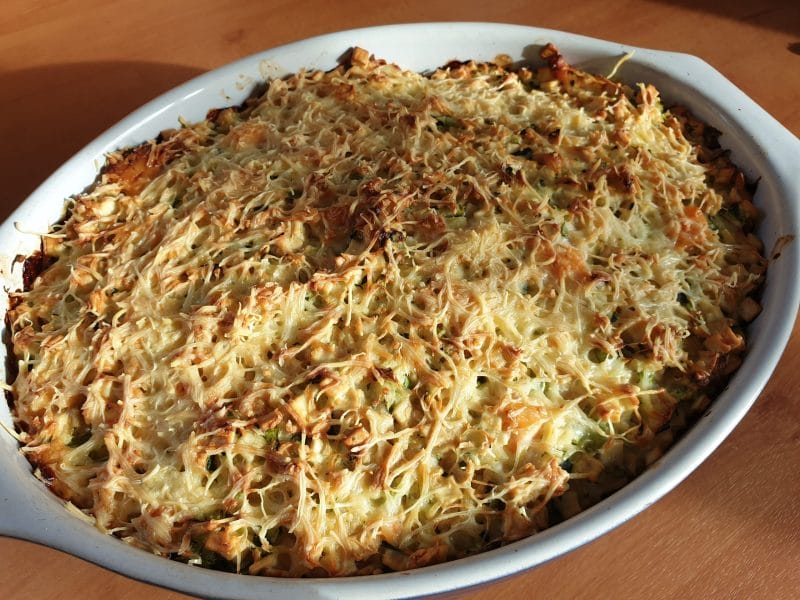 Cliquez pour zoomer ! Gratin de crozets aux courgettes et saumon fumé Thermomix par Laeti_Titia