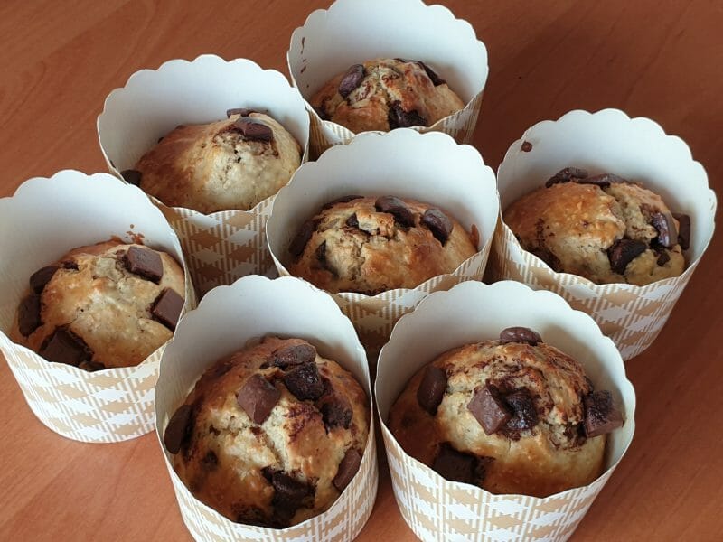Cliquez pour zoomer ! Muffins au son d’avoine et aux pépites de chocolat Thermomix par Laeti_Titia