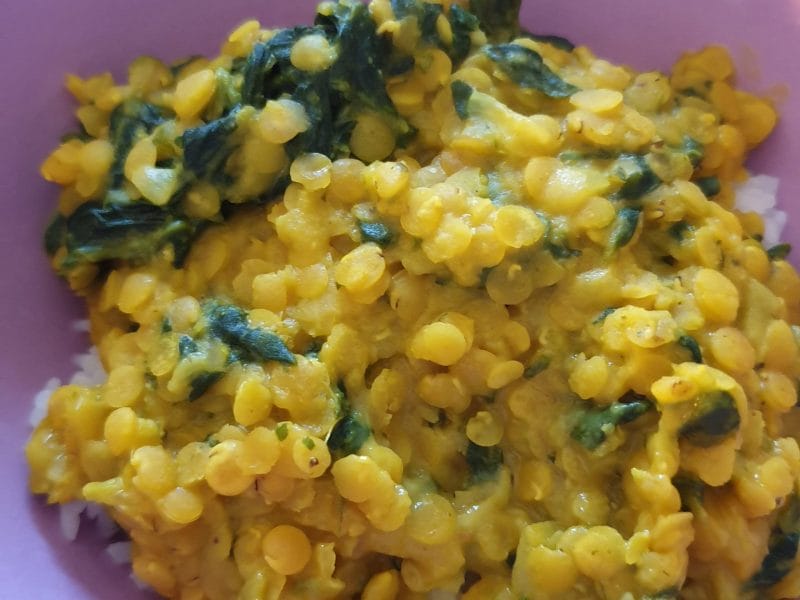 Cliquez pour zoomer ! Dhal d’épinards et de lentilles corail Thermomix par Laeti_Titia